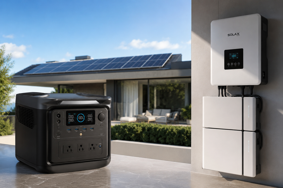 دليل اختيار أفضل أنظمة محطات الطاقة المحمولة EcoFlow والأنظمة الهجينة SolaX في الأردن (2026)